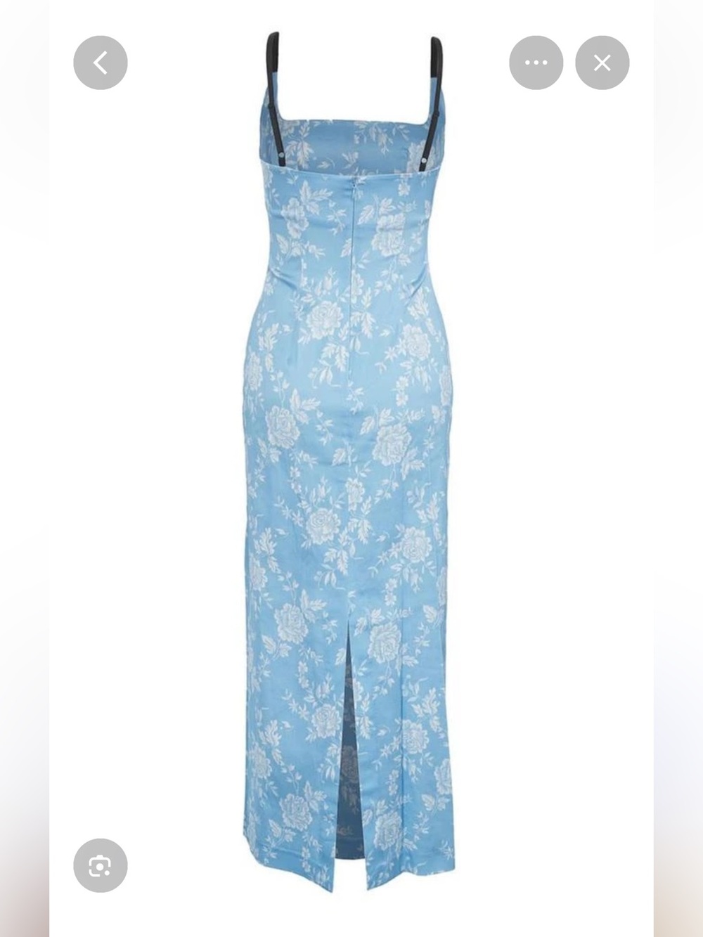STAUD Carol Floral Maxi Dress in Blue Rose NWOT Size 6 - Picture 9 of 11